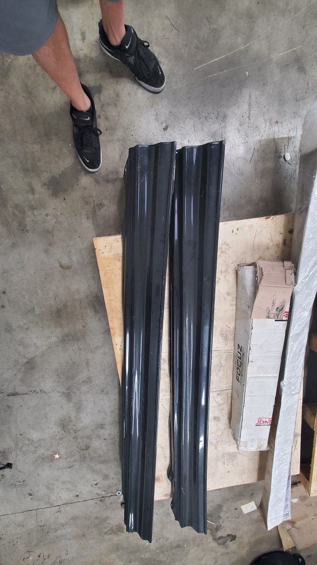 03-07 Mitsubishi Lancer Evolution Sideskirts Evo 8 9 Painted Black