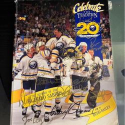 Buffalo Sabres 20th Anniv Signed Semi Head Cover 