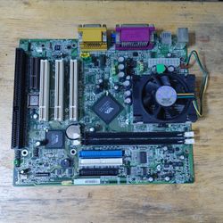 MSI MS-6368 motherboard, specifically a Micro-ATX form factor board with a Socket 370