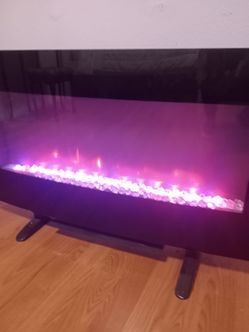 Electric Fireplace with Color LED Flames