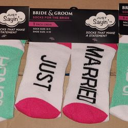Just Sayin' Bridal Socks Set