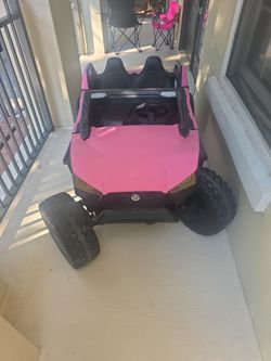 Pink Kids Ride-On UTV Electric Toy Car