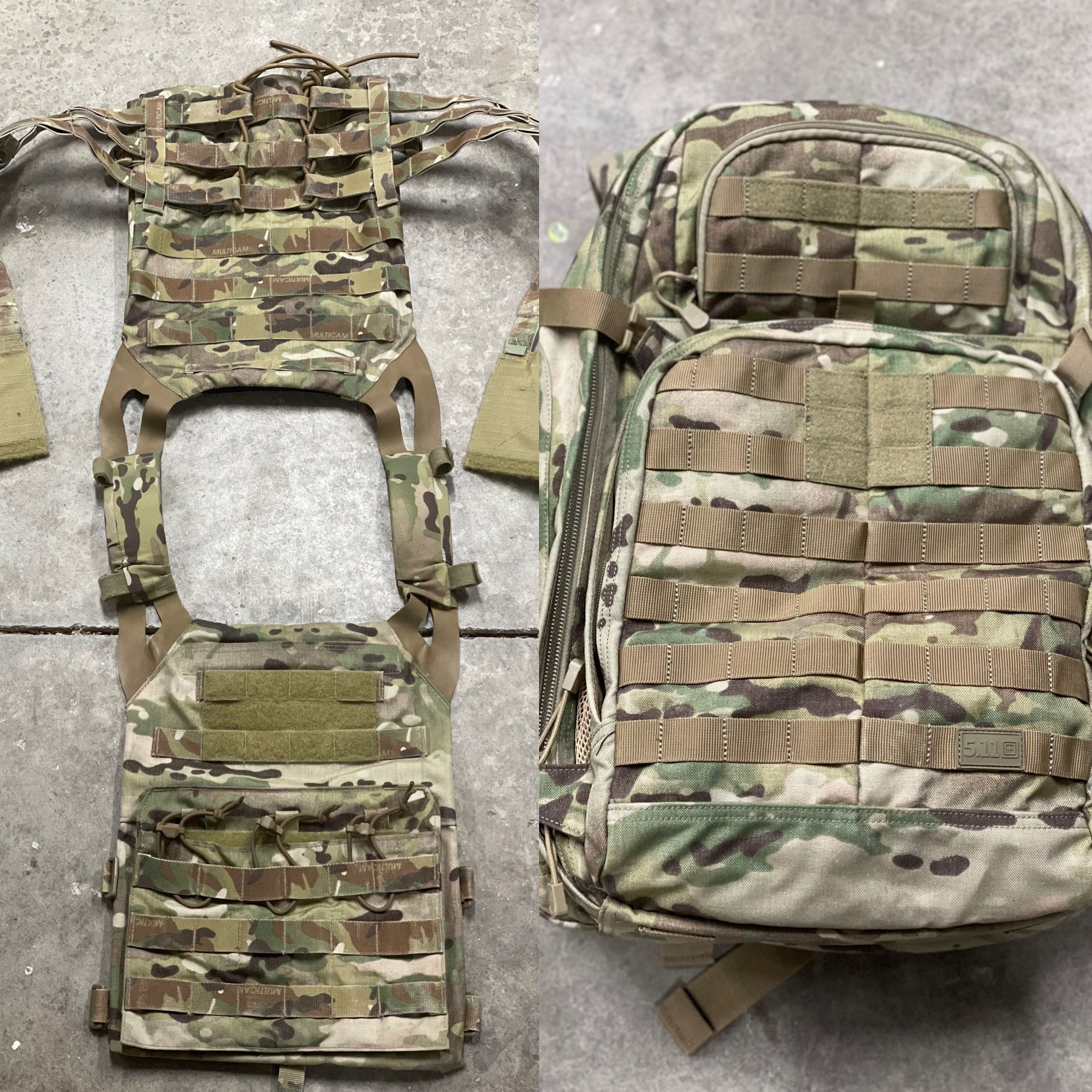 Crye Precision JPC and 5.11 Rush 72 Assault Pack