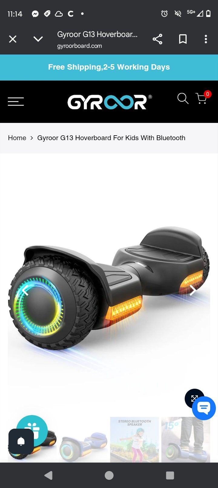 Hover Board W Lights