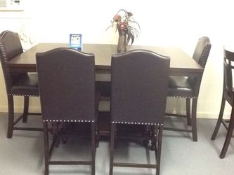 COUNTER HEIGHT UPHOLSTERED DINING SET