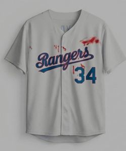 NOLAN RYAN BLOODY JERSEY