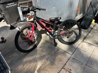 Black and Red Mountain Bike