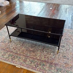 Black and Gold Coffee Table 