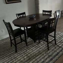 Oval Dining Table With 4 Chairs 