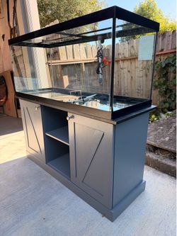 75 gallon glass aquarium tank and stand