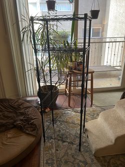 Wire shelves
