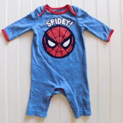 Marvel Baby Boys NEWBORN Spiderman 1pc Pants Romper Outfit