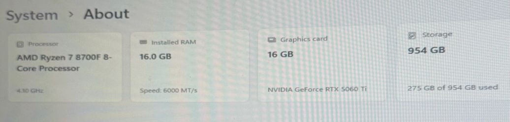 Gaming pc