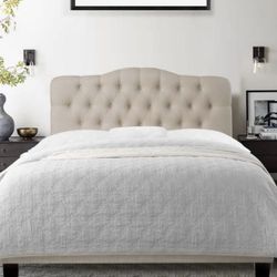 King  Size Bed Frame New In Box With Adjustable Height Headboard 