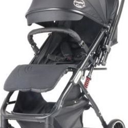 Open Box BIUSIKAN Baby Stroller, Lightweight Stroller w/Snack Tray, Footmuff, Raincover, Cup Holder & Travelbag, Toddler Stroller Folding
