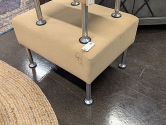 Tan Foot Stool Cat 