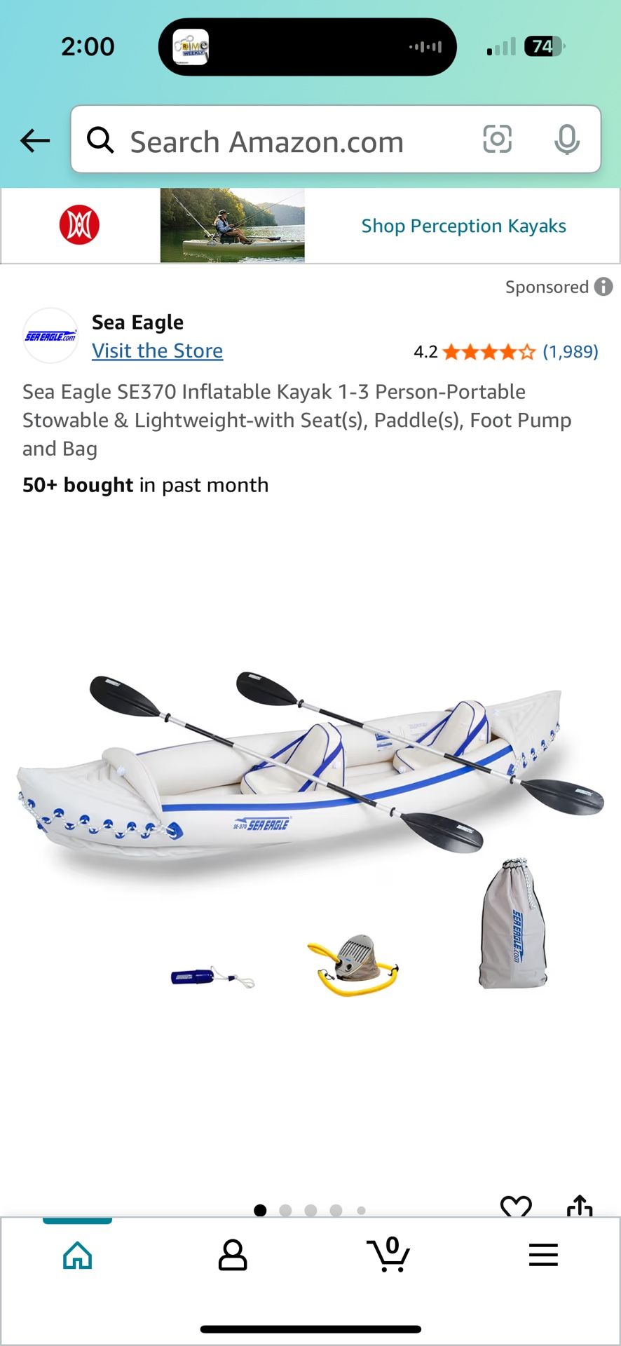 Sea eagle Inflatable Kayak