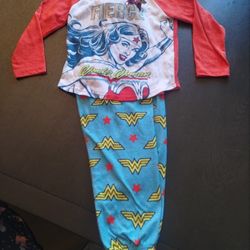 Little Girl Wonder Women pajamas