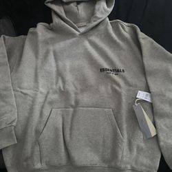 Grey And Black Essential Hoodies Large And Medium Left
