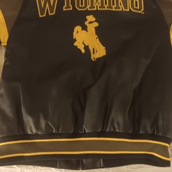  Wyoming cowboys leather jacket (L)