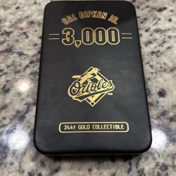 Cal Ripken Jr Authentic Images 24kt Gold