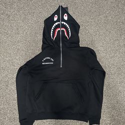 BAPE x Neighborhood black shark hoodie -Size Medium