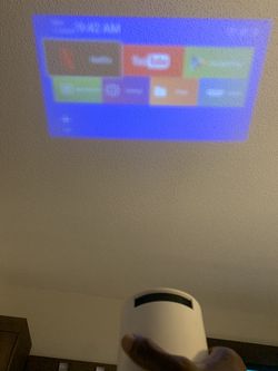 Overhead Projector. The Remote Is Cracked On The Side Where It Still Work. The Stand That Holds The Projector Is Also Broken, But You Still Lay Down A