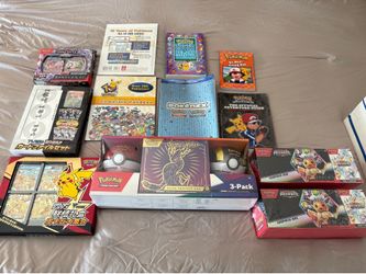 Pokemon Collectibles Toys, Pouches, Guides, Books, ETB’s, Video Games etc
