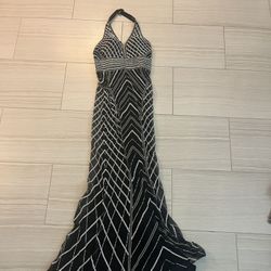 Black gown with Rhinestones