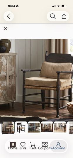 Set of two Mahogany w/ Silk cushions armchairs