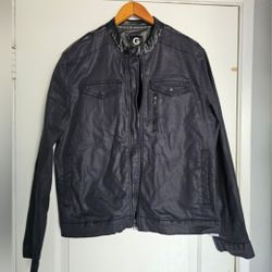 Men's Guess XL Denim Coated Stretch Jacket