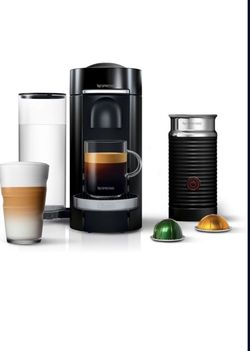 New Nespresso VertuoPlus Machine Bundle with Aeroccino Milk Frother