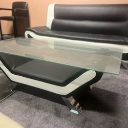 Designer Couch w/ Matching Coffee Table