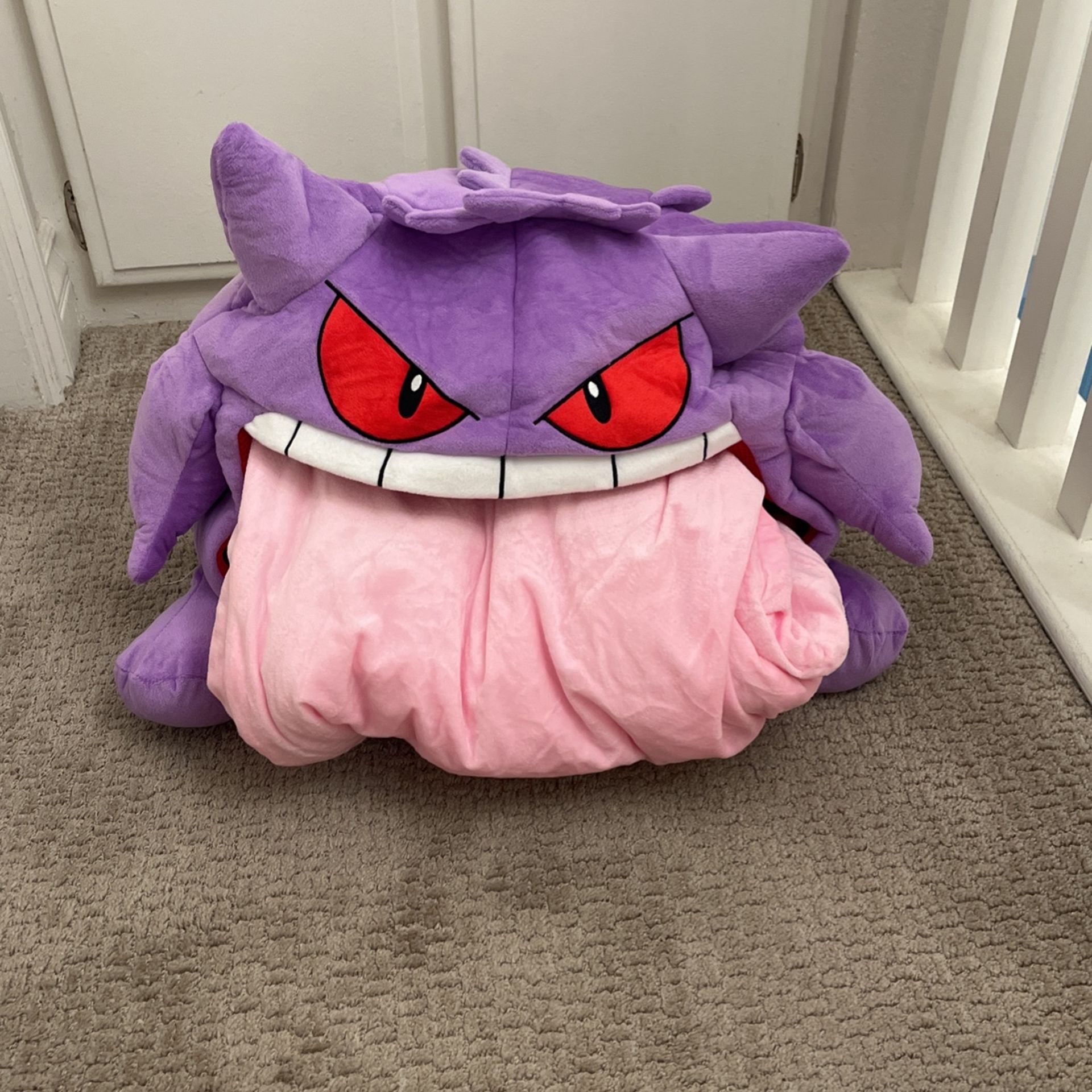 Brand New Pokémon Gengar Plush Pillow With Large Tongue