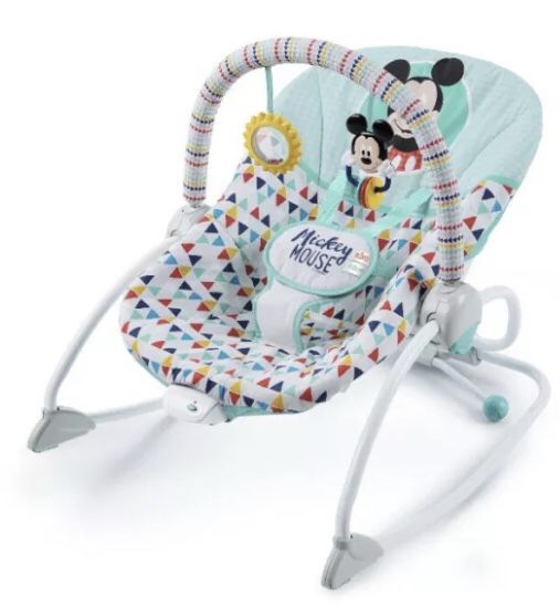 Bright starts Disney baby Mickey Mouse infant to toddler Rocker seat. New in sealed box