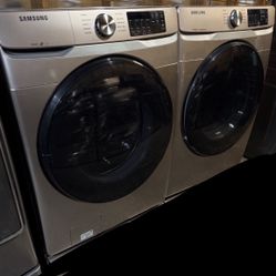 Samsung Champagne Color Washer And Gas Dryer 