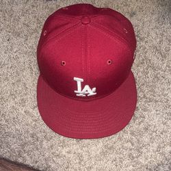 Red White Dodgers Hat