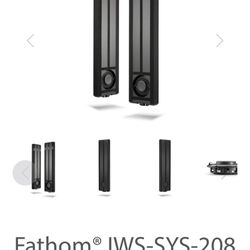 JL Audio Home Amplifier And Two Fathom In Wall Ported 8 Inch Subwoofers