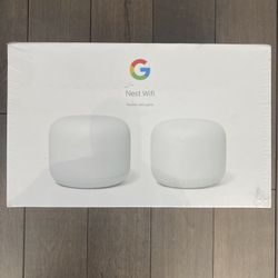 Brand New Google Nest WiFi - Mess Router And 1 Point W/Google Assistant 