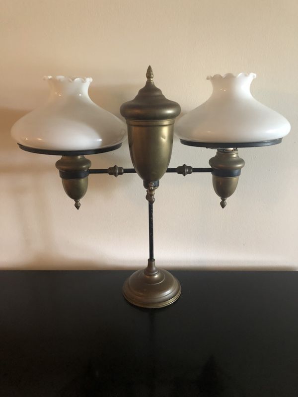 Antique Brass Student Gas Lamp For In D Fl Offerup Antique Brass Student Gas Lamp