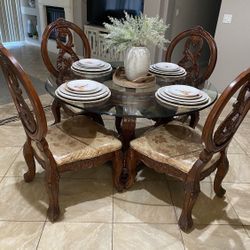 Nook Glass Top Dining Table