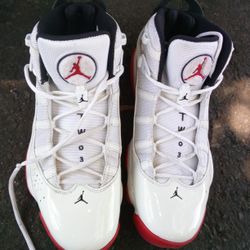 Air Jordan  White And Red