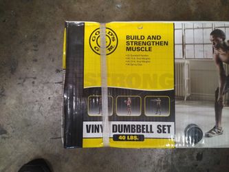 Gold's Gym Vinyl Dumbbell Set 40lb 