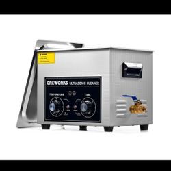 CREWORKS 10L Ultrasound Cleaning Machine with Heater and Timer