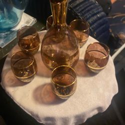 Decanter With Matching Glasses