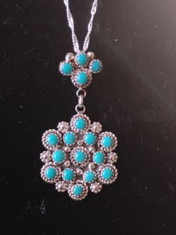 Southwest wild flower pendant