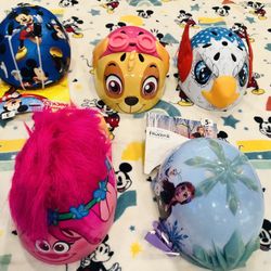 Kids Helmets Mickey/Skye Age 3+, Eagle/Frozen Age 5+, Trolls Age 5-8
