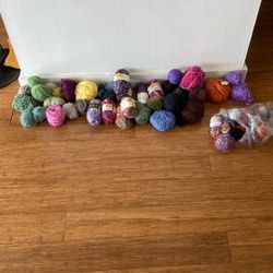 Large yarn bundle, mostly wool and cotton