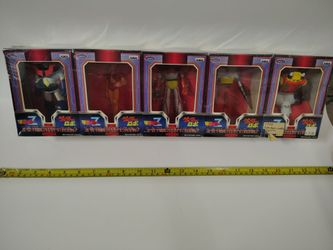 Lot of 5 SEALED MAZINGER Z ACTION FIGURES RARE VINTAGE ANIME