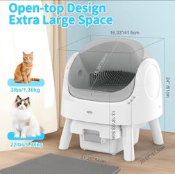 Wholesale and retail, Self Cleaning Cat Litter Box,  Trash Bags and Litter Mat Included